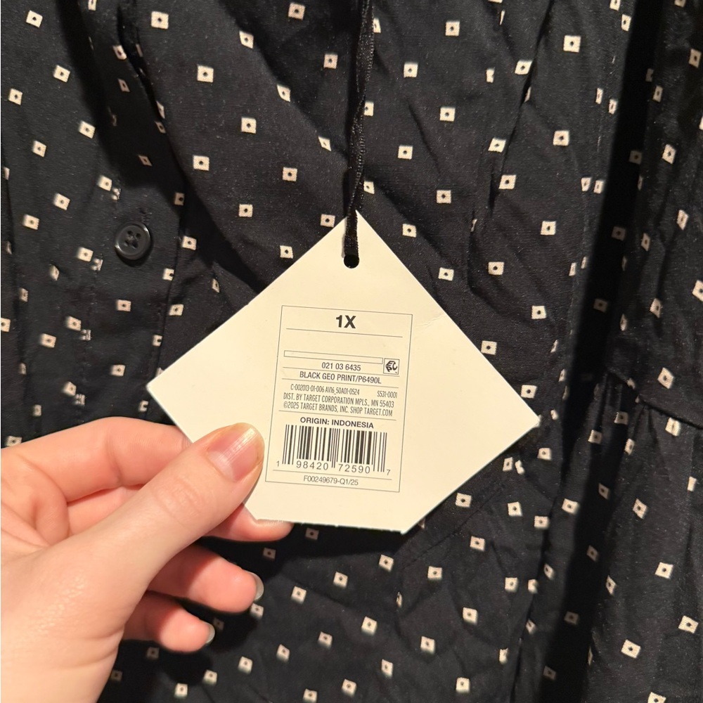 🍇Black patterned Dress - Picture 8 of 9